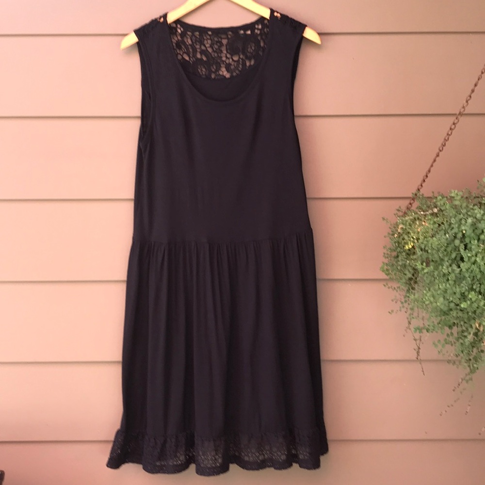 🔴3/$25 STYLE & CO. BLACK DRESS MEDIUM - Picture 2 of 8